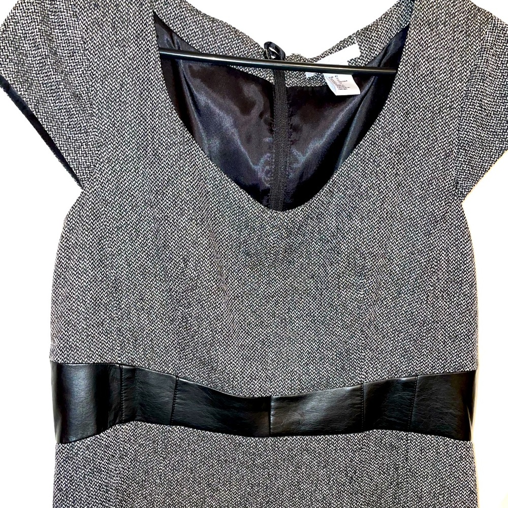 H&M Houndstooth Cap Sleeve Dress.